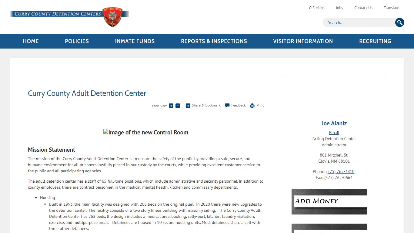 Curry County Adult Detention Center | Curry County, NM